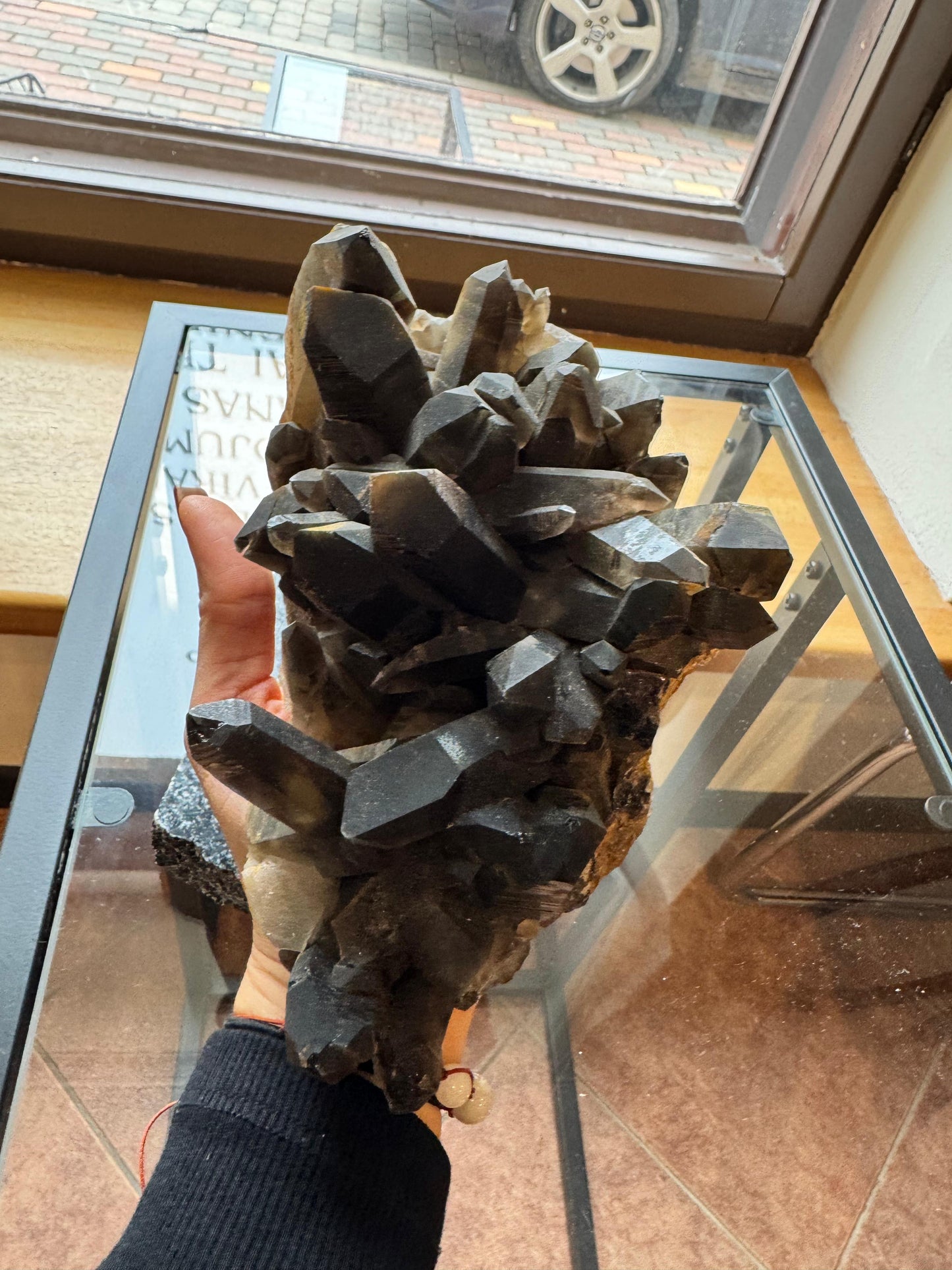 Dūmu kvarca drūza (1.467kg)
