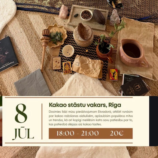 Kakao stāsti no Ekvadoras.
