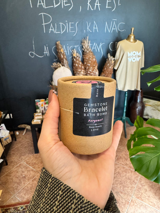 Vannas bumba ar kristālu rokassprādzi