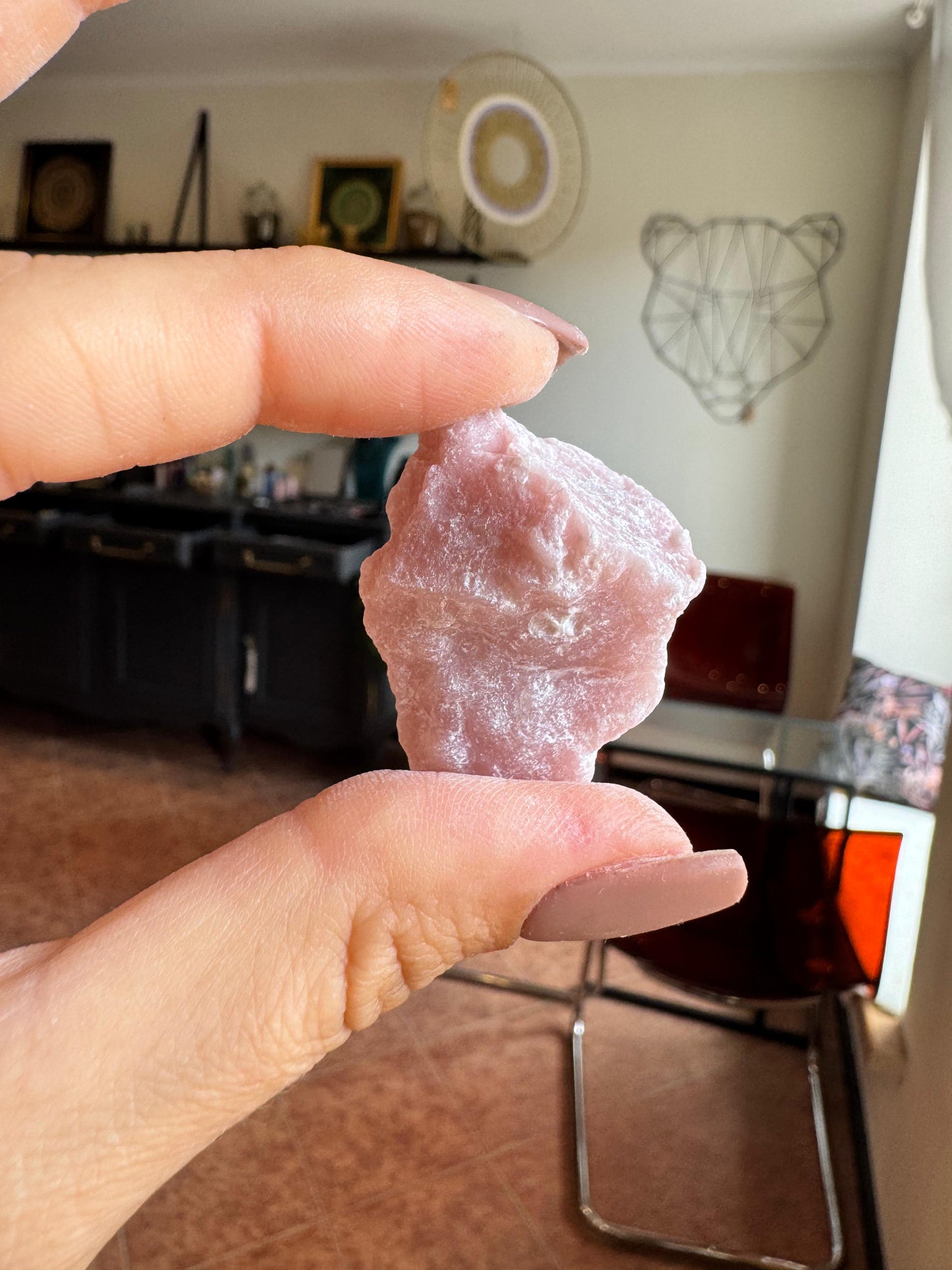 Rozā opāla lauska (25g-35g)
