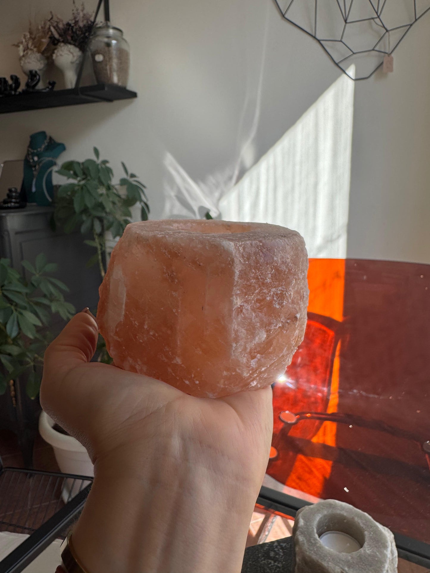 Himalaju sāls svečturis (~900g)