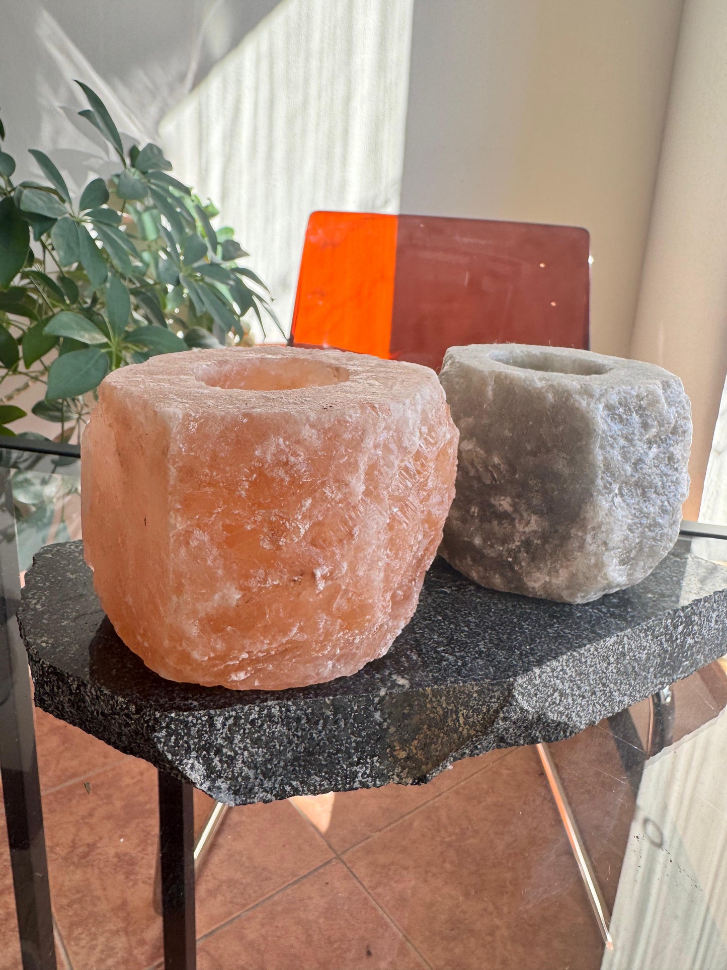 Himalaju sāls svečturis (~900g)