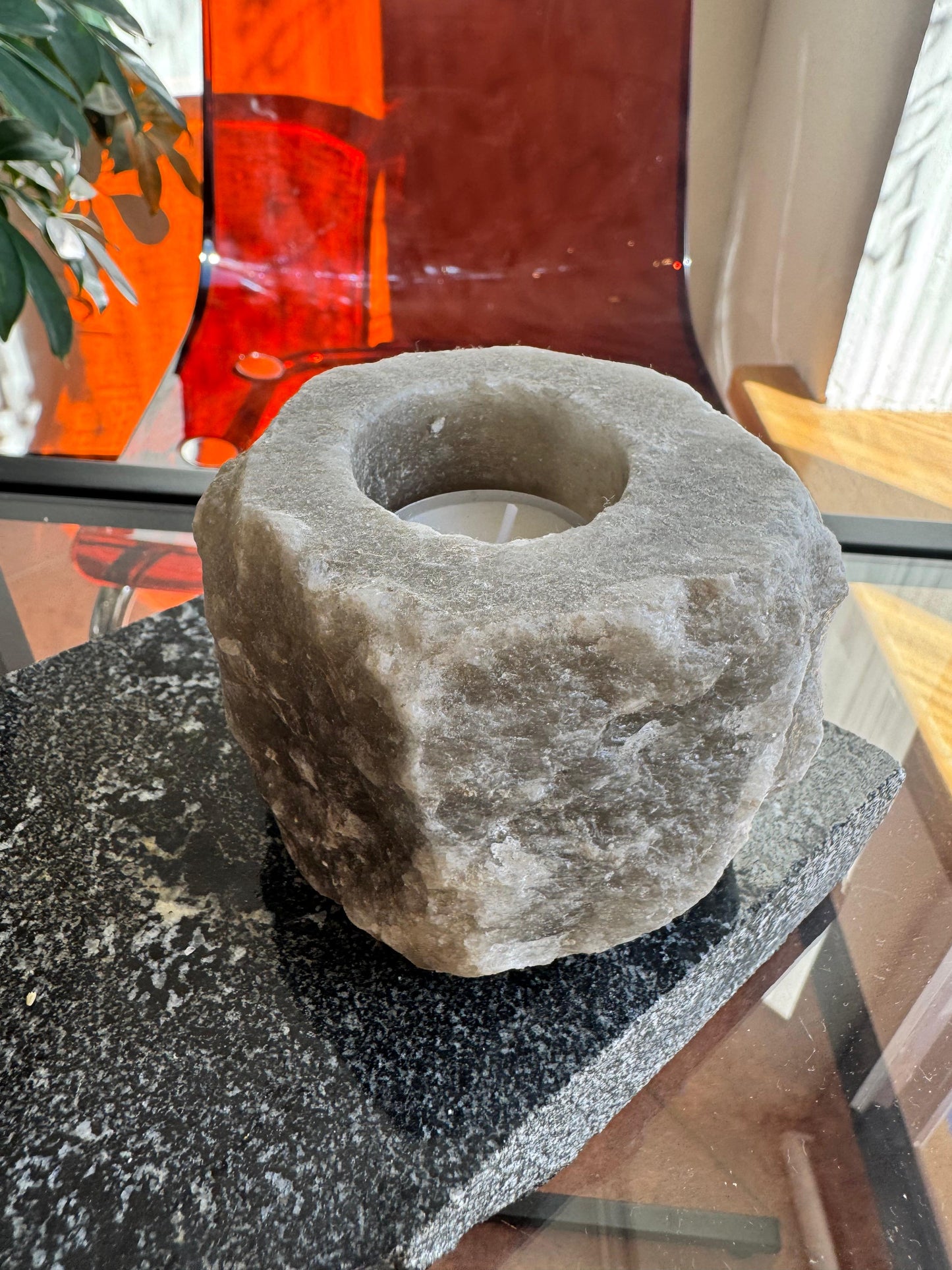 Himalaju sāls svečturis (~900g)