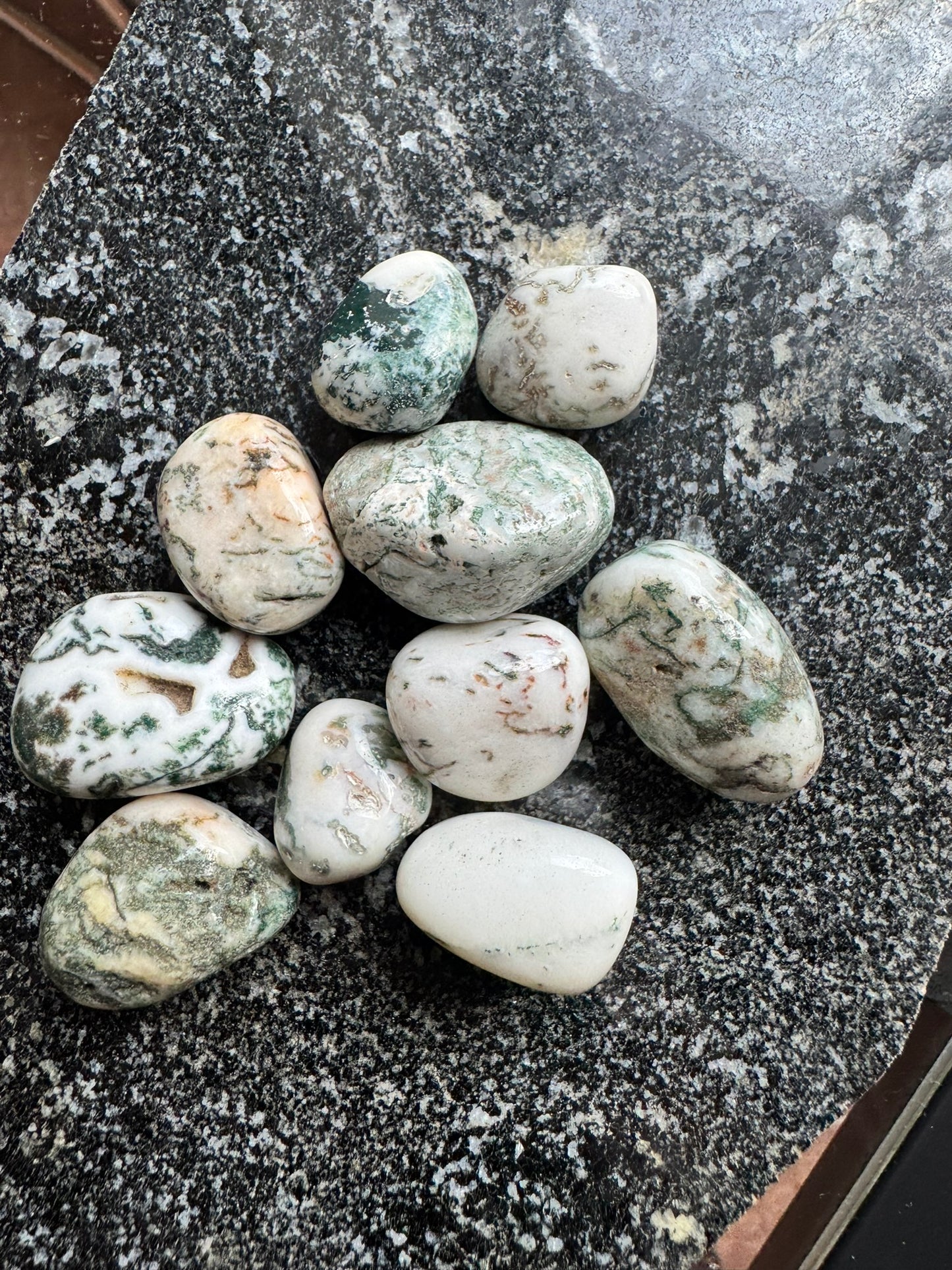 Kabatas izmēra koka ahāts (2.5–3 cm)